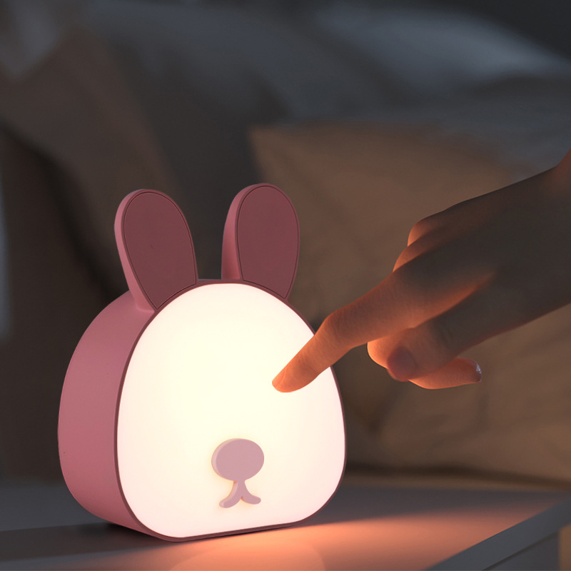 Rabbit night light rabbit light induction light small cute rabbit light cute rabbit night light night light bedside light
