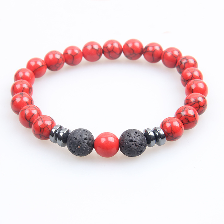 Picture of Zhou Lianfa Tiger Eye Bracelet Men's 8MM Beads suit Elastic Adjustable Black Crystal Beads Suitable for Ladies Ceremony