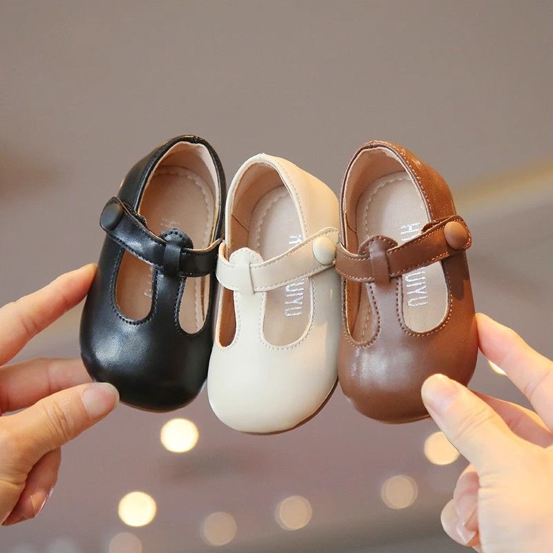 Baby Girl's Flats Spring & Fall New Toddler Shoes Girls' Fashionable Princess Shoes Baby Soft-Soled Kindergarten Shoes