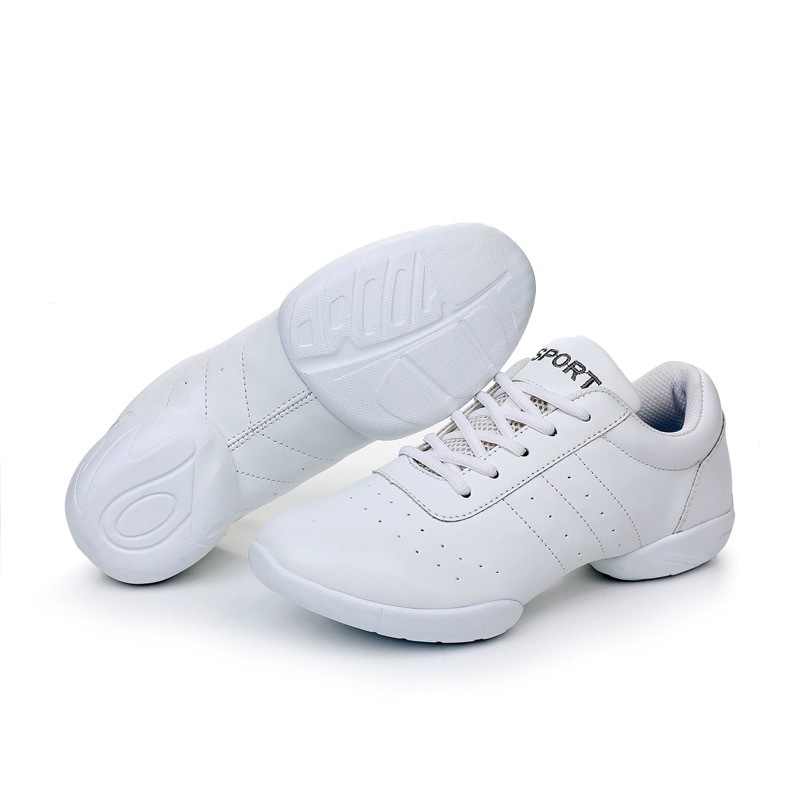 2025 New Dance Competition Aerobics Shoes Girls Practice Lala Shoes White Boys Competition Training Shoes Soft