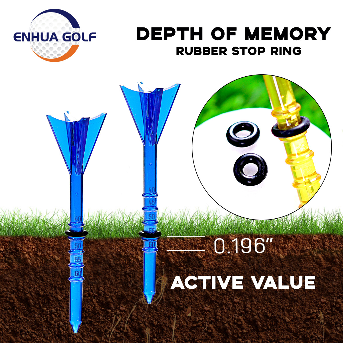 New large cup scale digital ball nail golf plastic ball nail 83mm Golf Tee tee multi-color