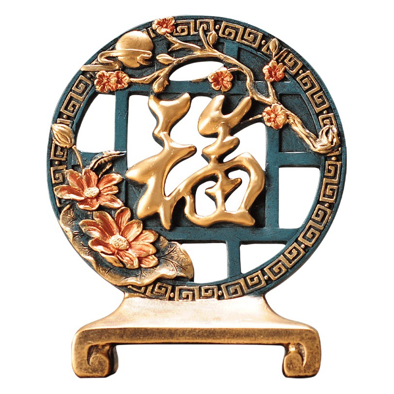 Factory wholesale Chinese Fu character ornaments porch deer decorations creative living room desktop office porch gift supply