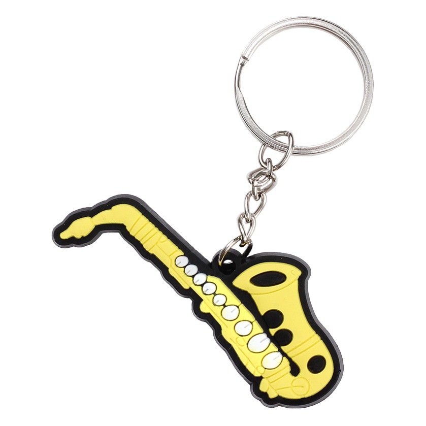 Creative Saxophone Peripheral Accessories Musical Instruments Small Hangers Guitar Pipa Kalinba Keychain Small Pendant