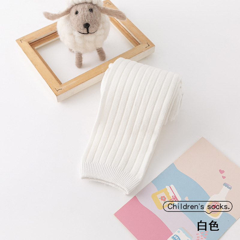 Picture of 23 children's leggings spring and autumn girls' tights Korean plain baby pants combed cotton high waist socks pants wholesale