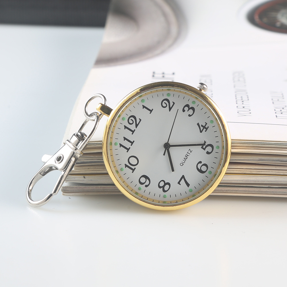 Picture of Examination pocket watch clear large number literal elderly children students key chain hanging watch nurse watch only look at the time