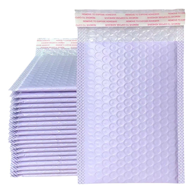 Purple bubble bag express bag clothing waterproof packaging material foam express bag thickened co-extruded film bubble envelope