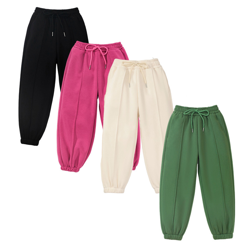 Picture of Little maven thick fleece-lined European and American children's trousers winter warm boys' pants home casual pants