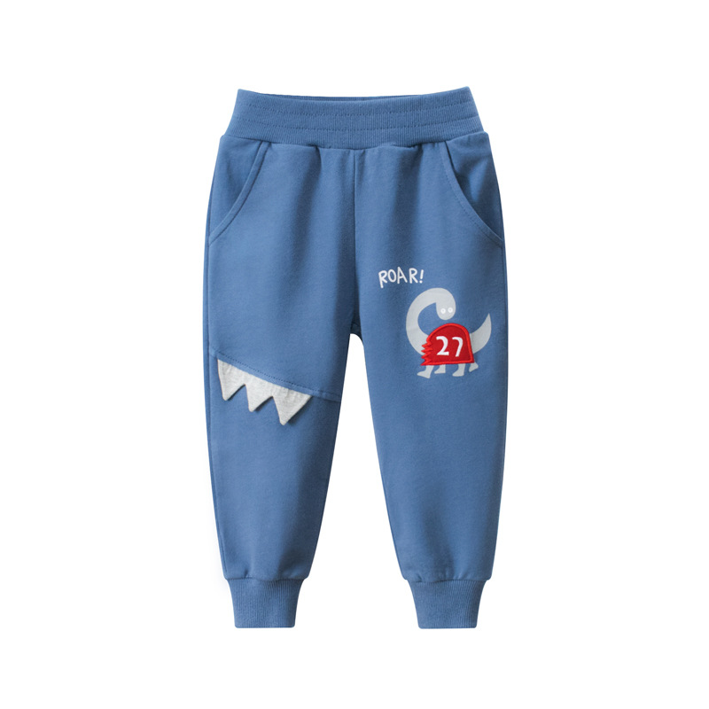 Picture of 27Kids Korean Style Kidsren's Clothing Spring New Products Wholesale 2024 Kidsren's Pants Dinosaur Sweatpants One Piece Consignment