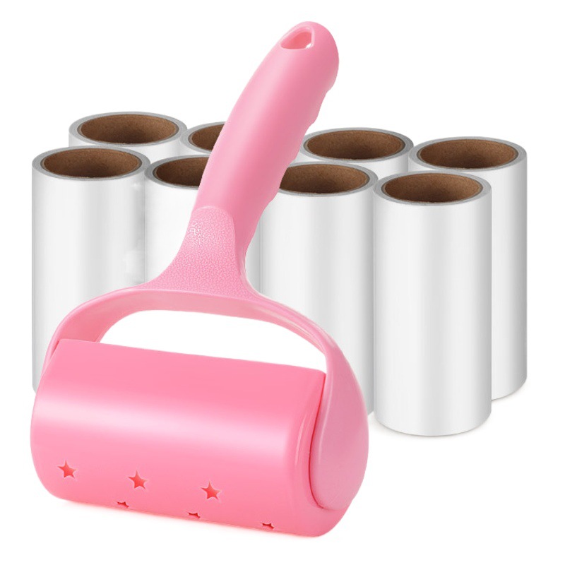 Factory wholesale sticky hair roll sticky hair removal paper oblique tear tear clothes to hair stick hair roll brush device hair