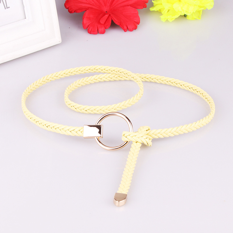 Picture of New ladies thin belt hand woven thin belt dress decoration Joker casual belt wholesale 617