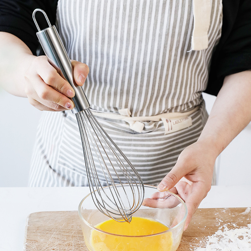 Picture of Baking tools egg beater stainless steel bold blender semi-automatic egg beater manual Mini Silicone dispenser