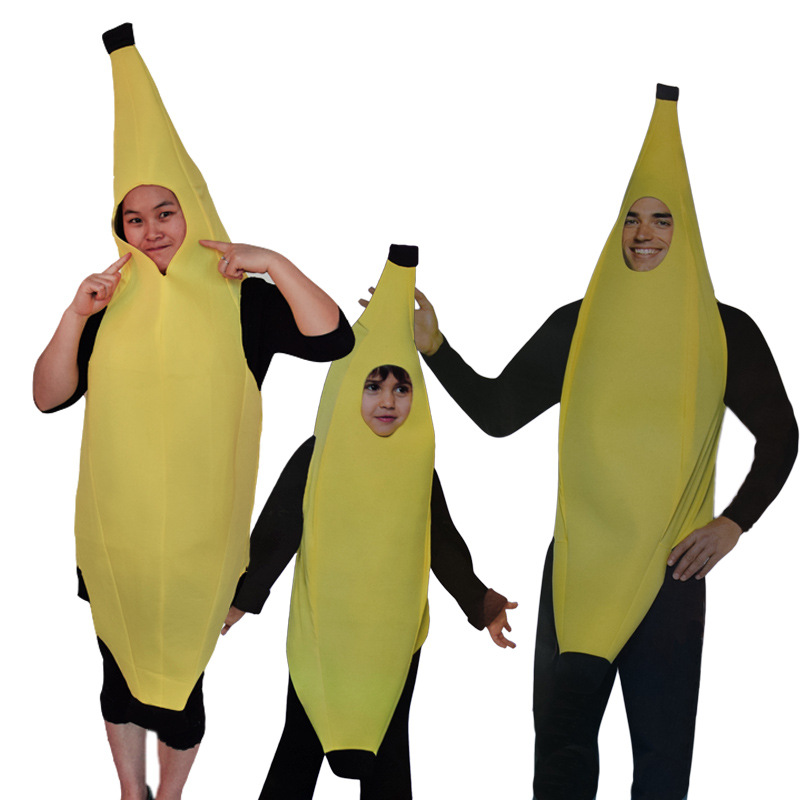 Picture of Halloween fruit costume cos banana children stage show play family conjoined pumpkin clothes parent-child clothes