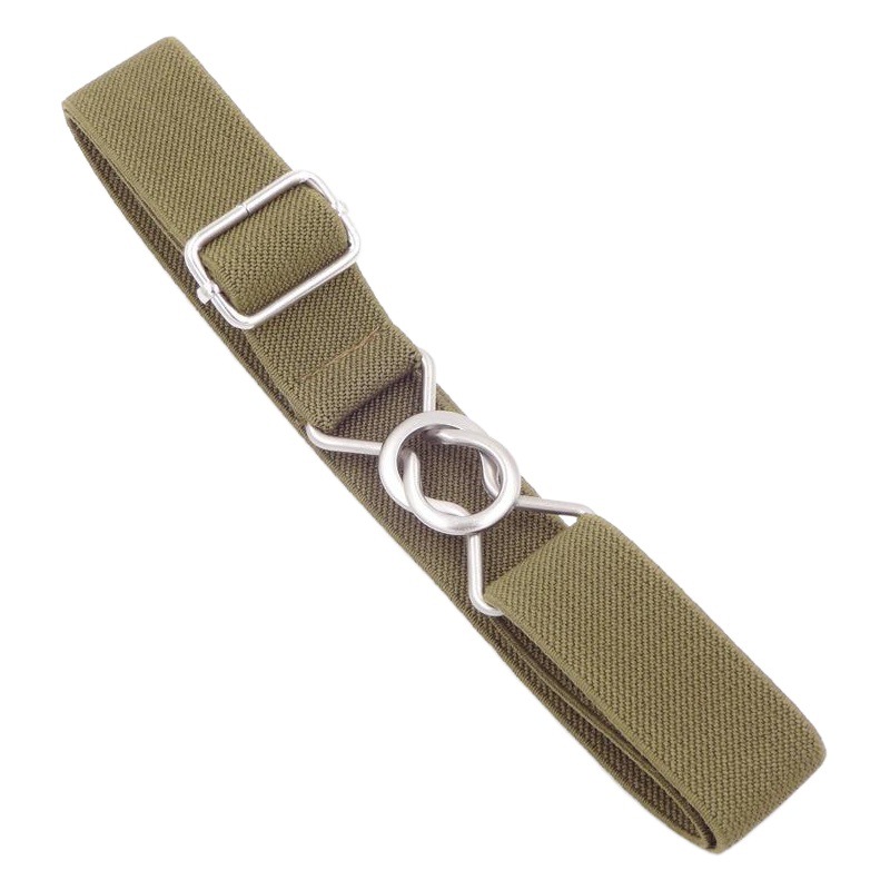 8-Shaped Buckle Elastic Kidsren's Elastic Belt Korean Style Casual Versatile Trouser Belt Simple Boys and Girls Belt Pure Color
