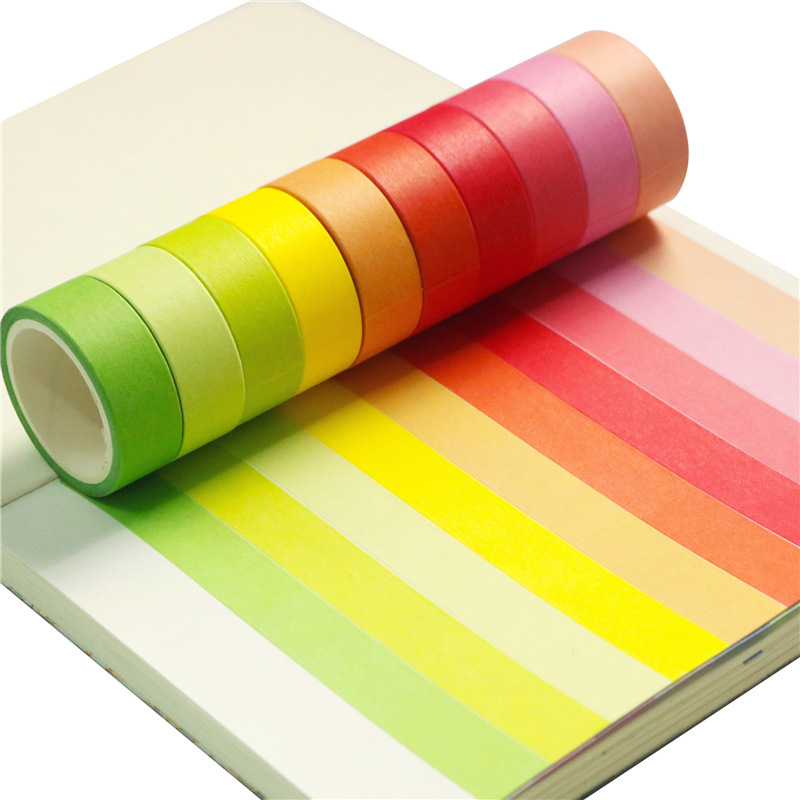 Picture of Solid color and paper tape 20 color suit rainbow diy decorative hand account tape Amazon supply cross-border wholesale