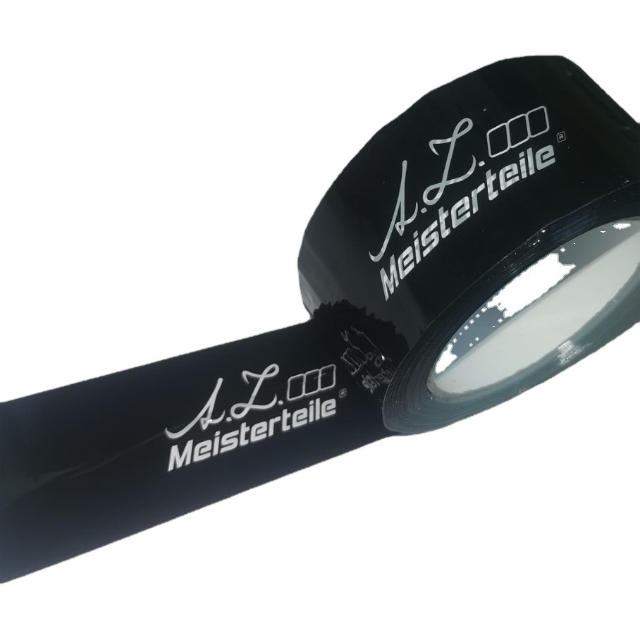 Promotional Black Printed Logo Packaging Tape for Clearance, Special Stock Clearance, Wholesale Customization of 100 Pieces