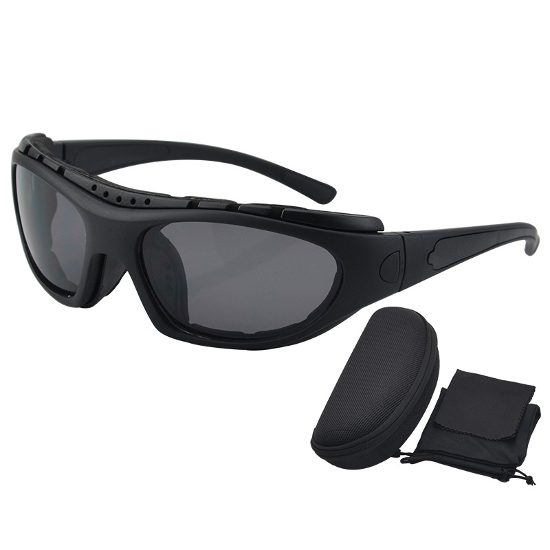 Picture of New motorcycle glasses windproof sand UV protection postoperative glasses skydiving goggles riding goggles 9060