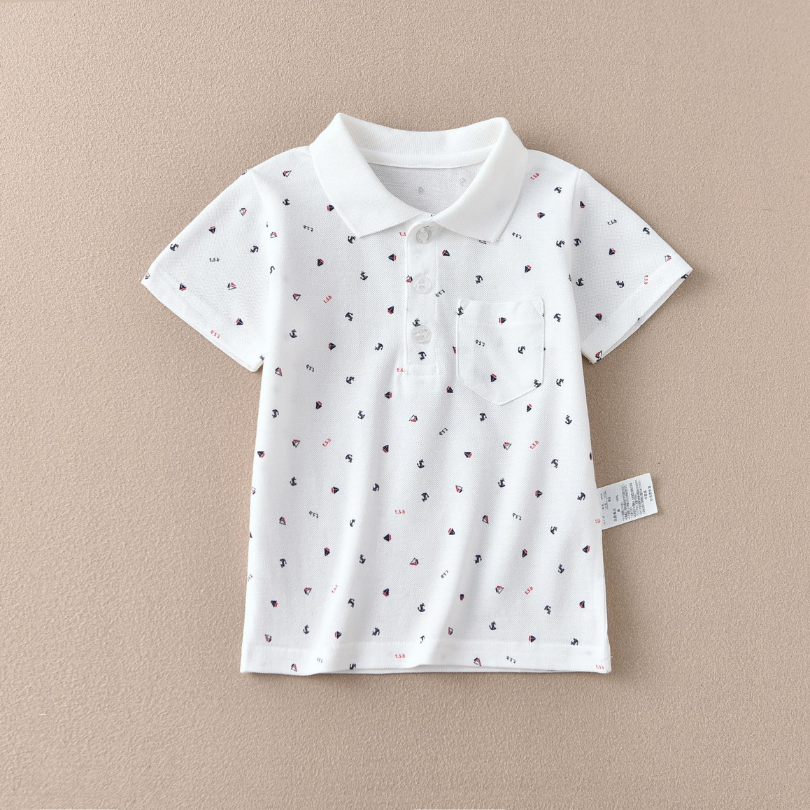 Picture of Distribution school uniform performance clothes all-match export Japanese T-shirt Navy style anchor student bottoming shirt boys and girls children