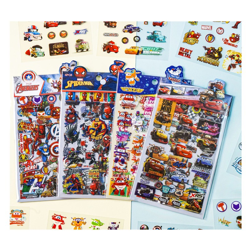 Picture of 4 Disney Guka Sticker Set Princess Cartoon Shining Laser Transparent Pvc Stickers Handbook Materials Wholesale
