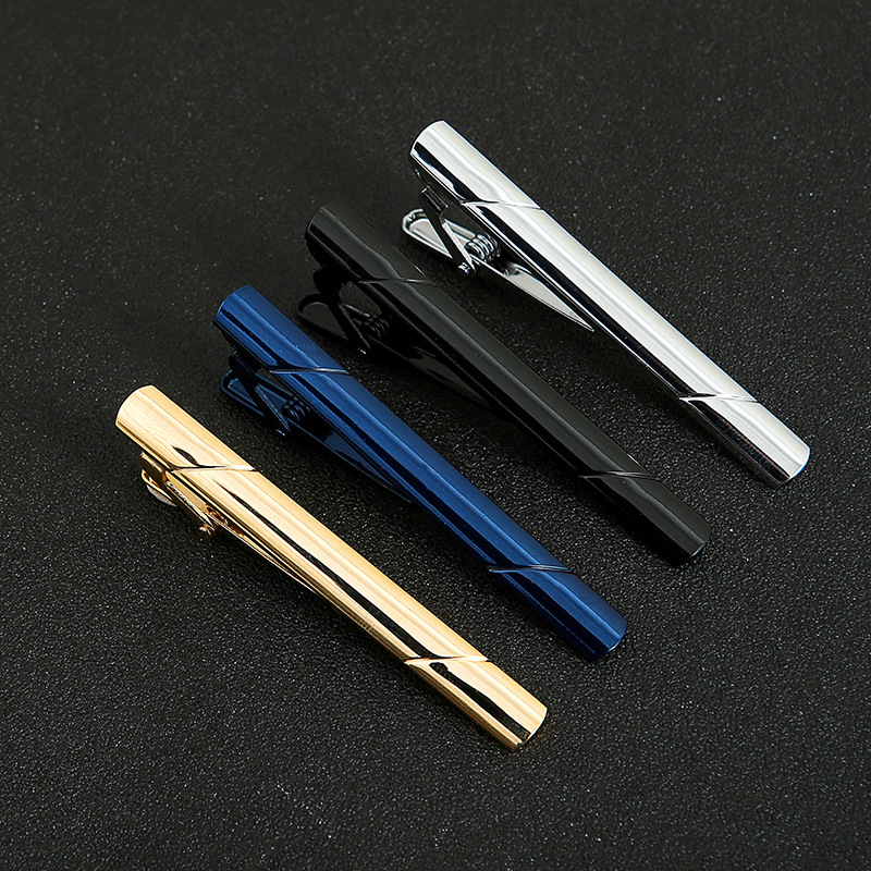 Simple and domineering tie clip golden collar clip formal host clip wedding all-match mature collar clip men