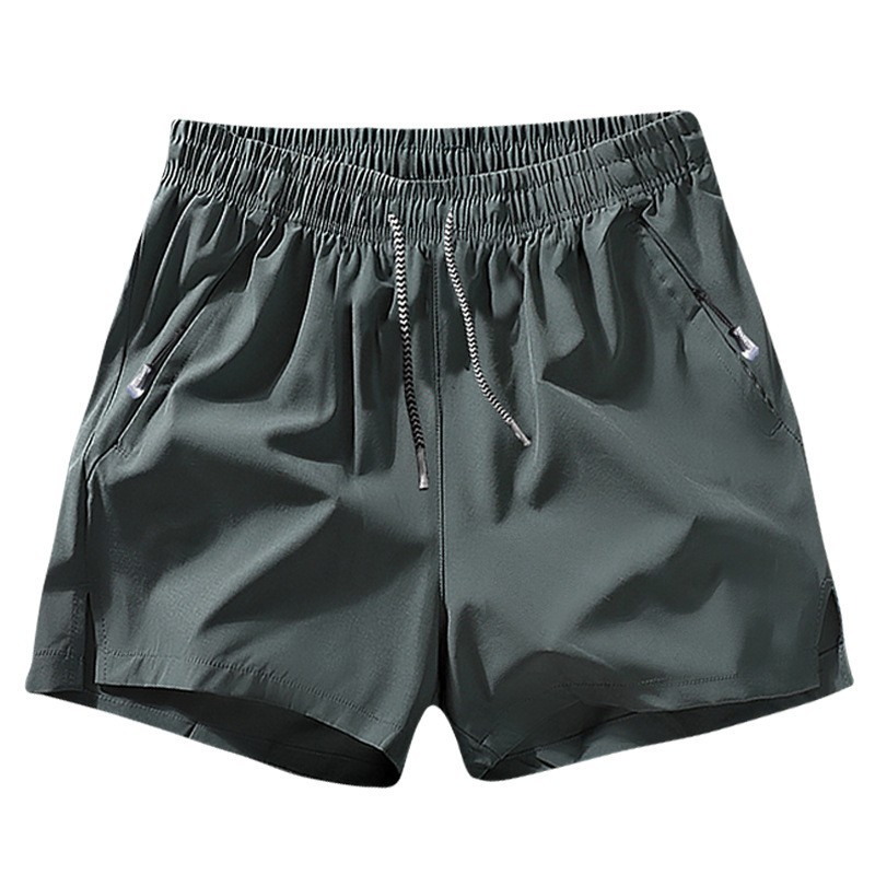 Cross-border Wholesale TikTok Live Explosions Ice Silk Shorts Men's Summer Casual Loose Sports Pants Young and Middle-aged All-match