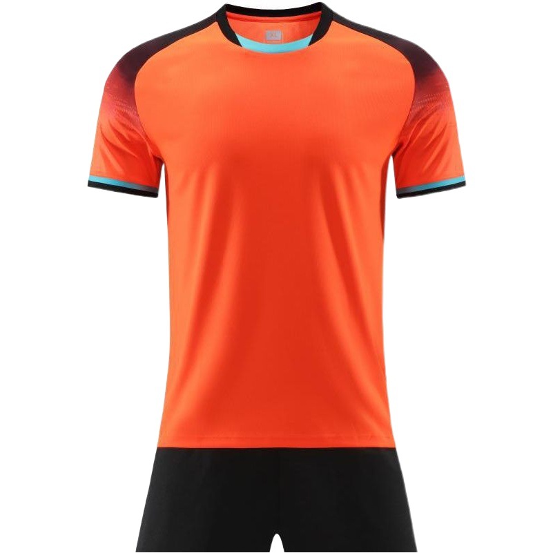 Football uniform suit short-sleeved shorts breathable training team uniform quick-drying wholesale group purchase printable printing printing number 6328