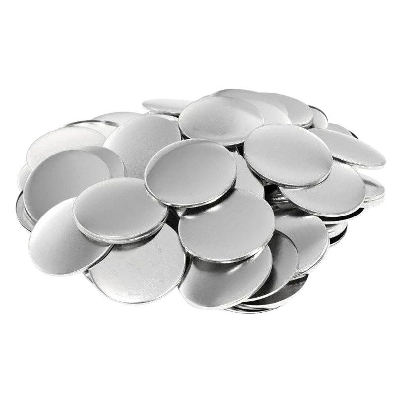 Tinplate Makeup Mirror Metal Consumables Glass Material Blank Round Set Homemade Creative Badge Tools