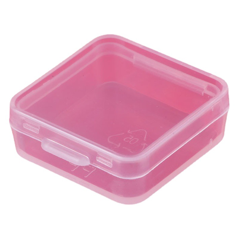Factory wholesale product packing box square transparent plastic box mini PP small square box with lid small pill box