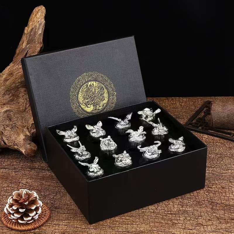 Picture of Light luxury retro twelve Zodiac white wine glass household crystal glass small wine glass liquor separator wine set suit