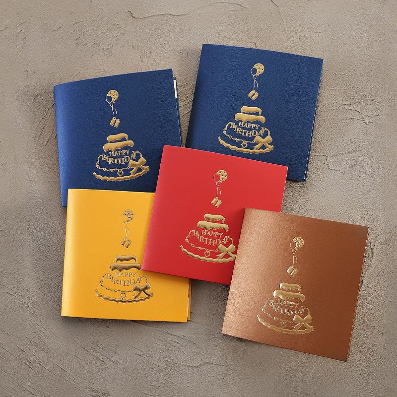 Picture of Cross-Border Stereo Birthday Greeting Card with Light Music 3D Greeting Card Ins Style Stereo Happy Birthday Greeting Card Manufacturer Wholesale