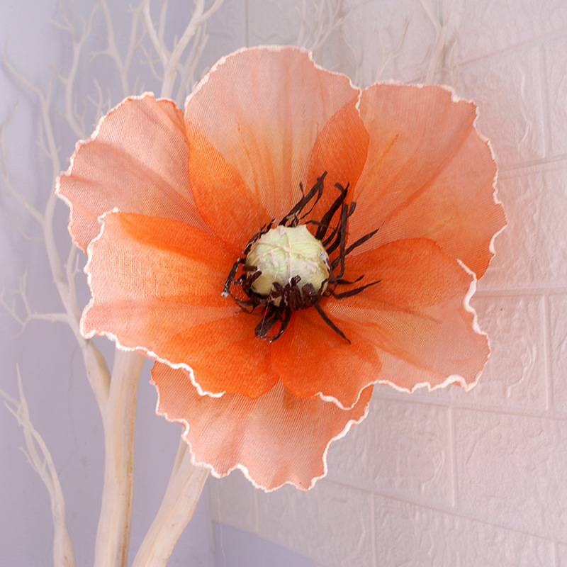 Picture of Large Artificial Poppy Flower Wall Decoration for Wedding Aisle, Window Display, and Festive Atmosphere