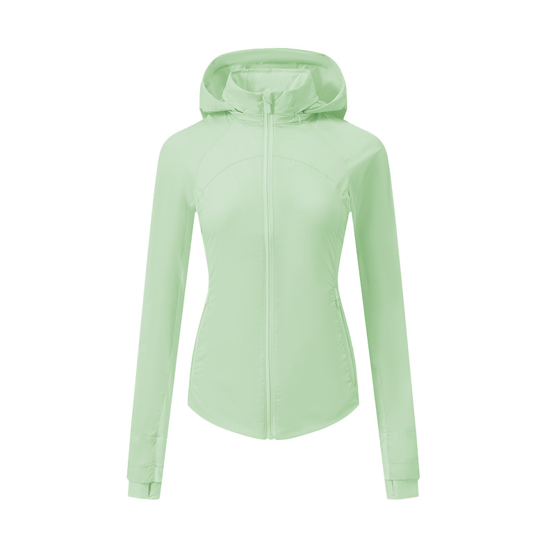 Picture of Lu Outdoor Windproof Sportswear Goal Sma Light Slim Skin Clothing Women's Yoga Jacket Sun Protection Clothing