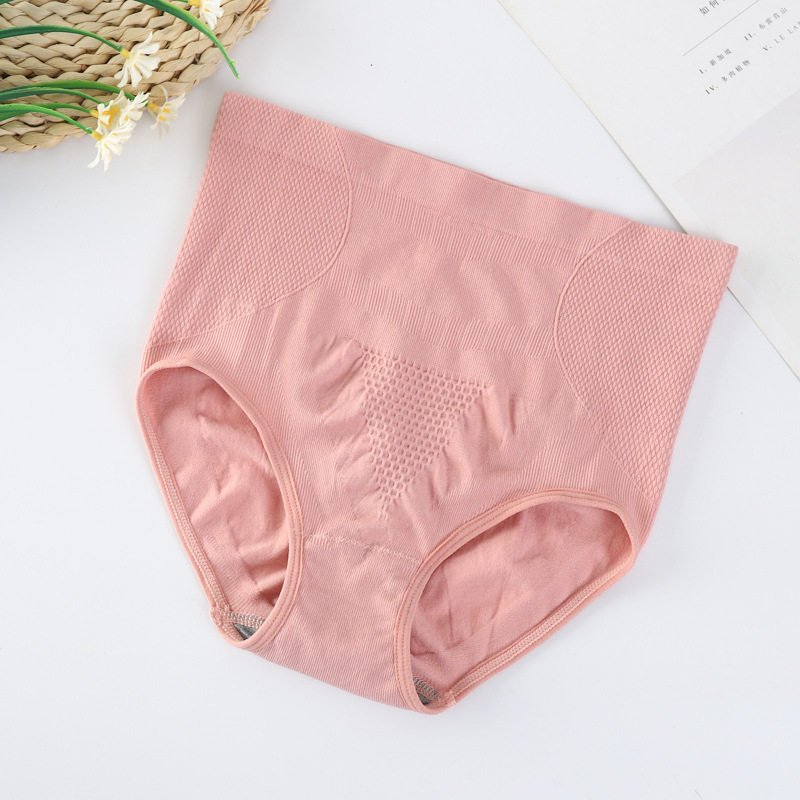 Picture of Graphene Honeycomb Seamless Seamless Breathable Women's High Waist Tummy Lifting Buttocks Shaping Briefs Underwear for Women