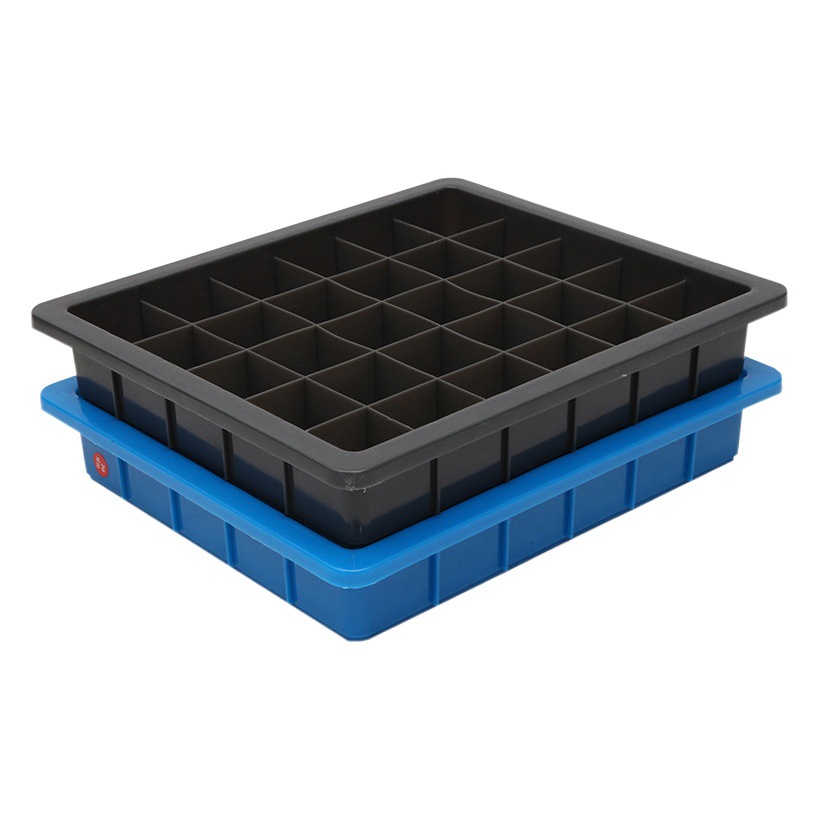 Plastic compartment box large compartment box multi-grid screw sorting box thickened parts tool box