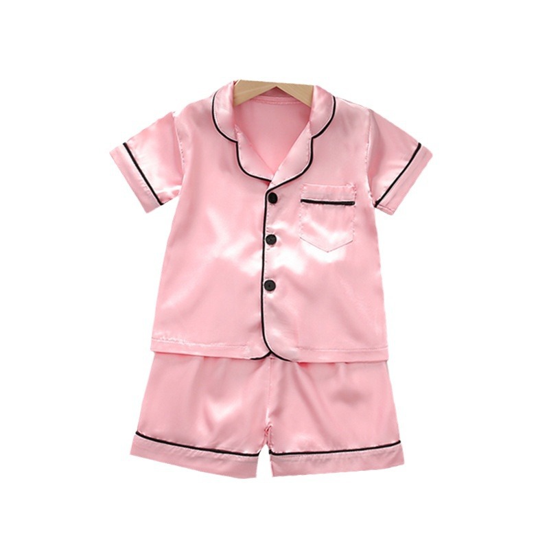 Picture of Foreign Trade Girls' Home Clothes suit Summer New Cute Baby Soft and Comfortable Breathable One-Bar Short-Sleeved suit