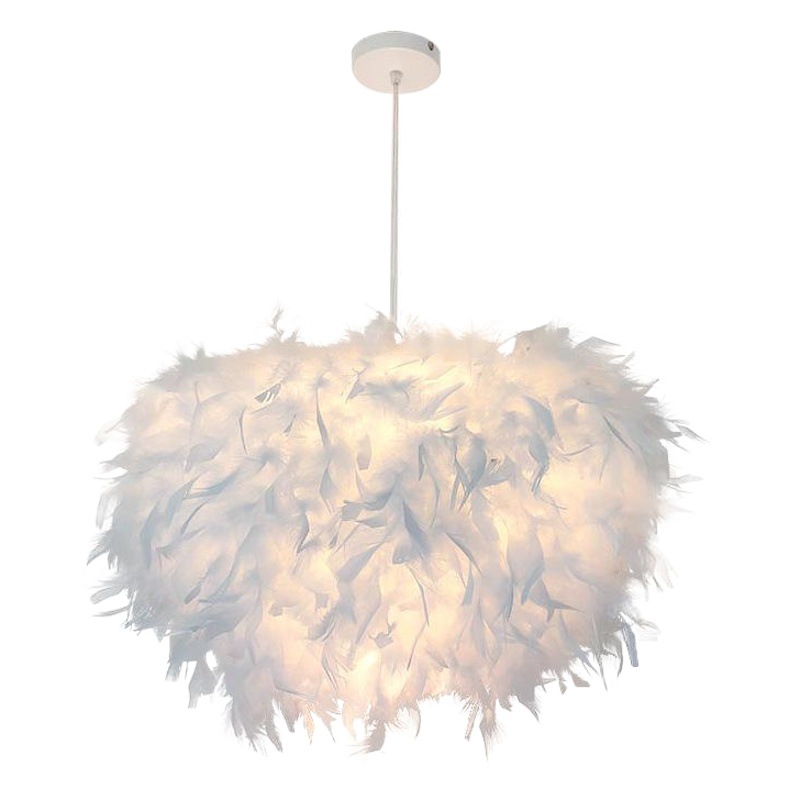 Feather Chandelier Nordic Style Restaurant Children Princess ins Girly Hemisphere Modern Simple Wedding Decoration Chandelier