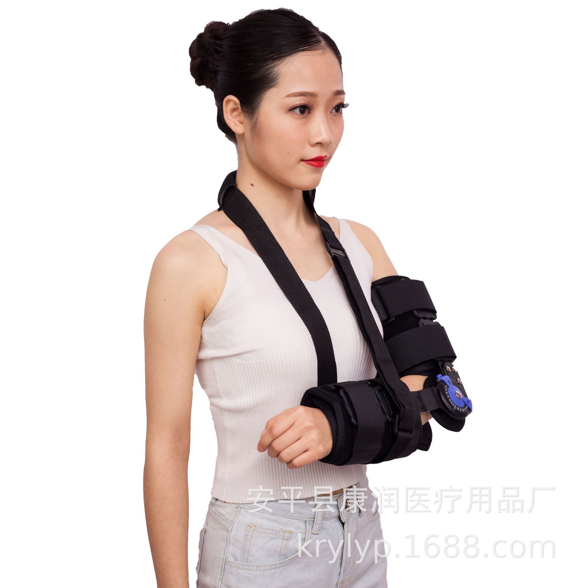 Picture of New elbow joint fixation support adjustable forearm fracture protective gear arm sling elbow joint fixation
