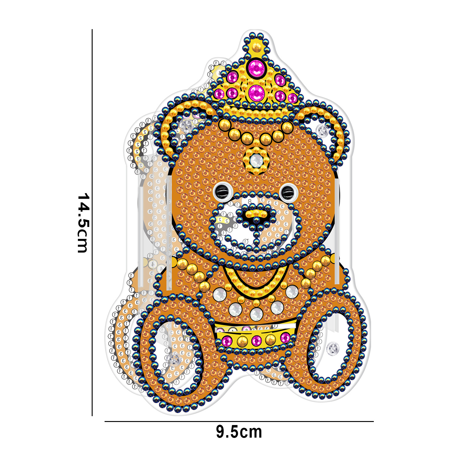 Picture of Diamond painting peripheral pen holder transparent PVC pen holder foreign trade new creative handmade stick drill desktop storage ornaments