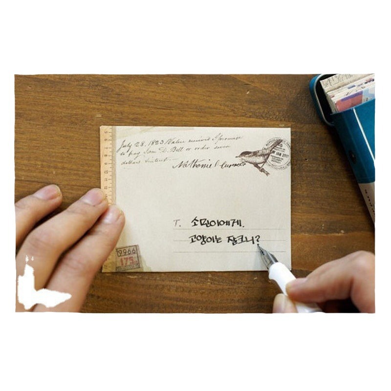 Picture of Spot envelope creative Chinese style retro Kraft paper Western small envelope wholesale exquisite mini cute simple