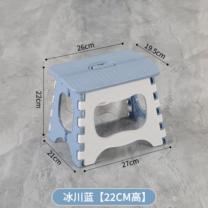 Picture of Thickened Plastic Folding Stool Portable Mini Outdoor Adult Children Chair Bench Portable Train Mazar