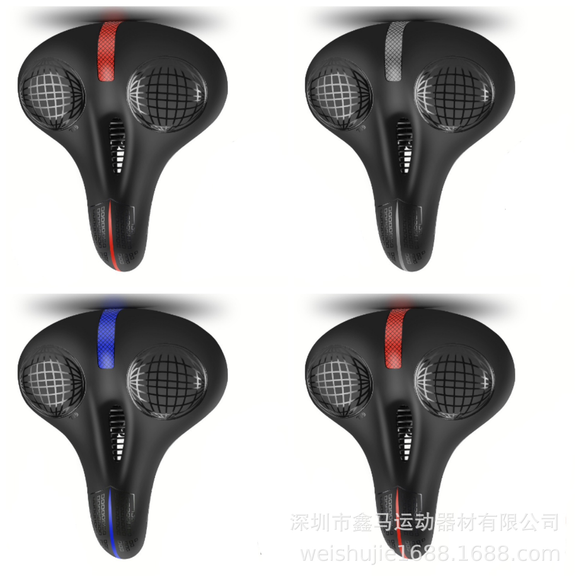 Bicycle saddle Big Butt silicone cushion damping ball comfortable riding seat mountain bike seat riding equipment