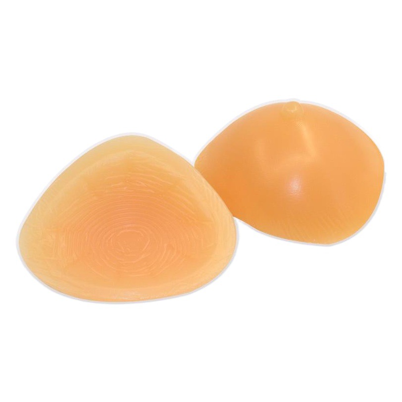 Xinxinmei triangle concave bottom silicone breast prosthesis after breast surgery make-up type false breast prosthesis soft left and right universal