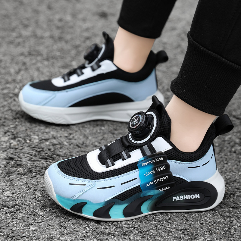 Boys' Sports Shoes Mesh Breathable Lightweight 2025 Summer New Sports Shoes Soft Sole Casual Girls' Sports Shoes Trendy