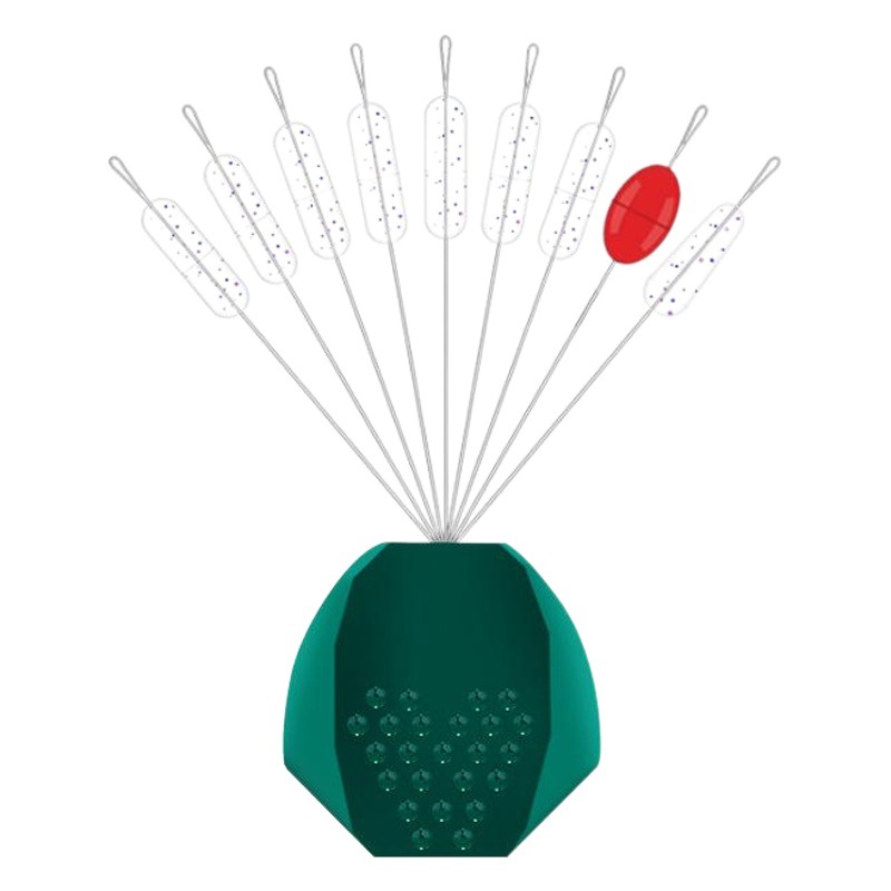 Huansheng Silicone Space Bean Competitive Super Tight Super Water Shadowless Transparent Bean Bulk 7+2 Cylindrical Fishing Accessories