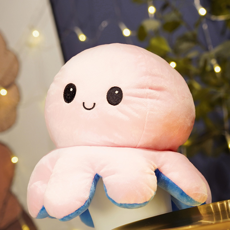 Picture of Double-sided flip Octopus Creative doll flip octopus cute expression cross-border plush toys wholesale manufacturers
