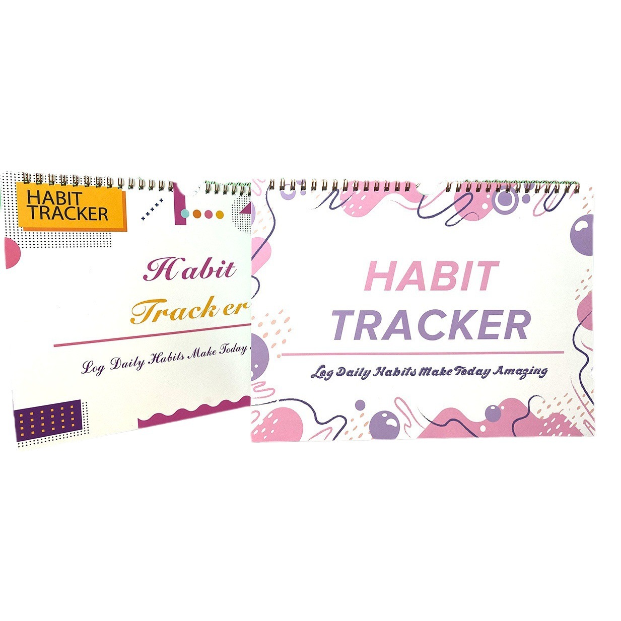 No-Date Habit English Habit Tracker Amazon Self-Discipline Check-In Schedule Record Planner Journal