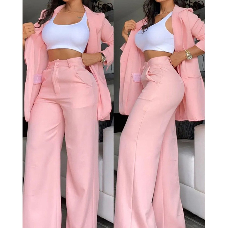 Professional Style Exquisite Suit Sexy Professional Style Suit Top Pants Suit