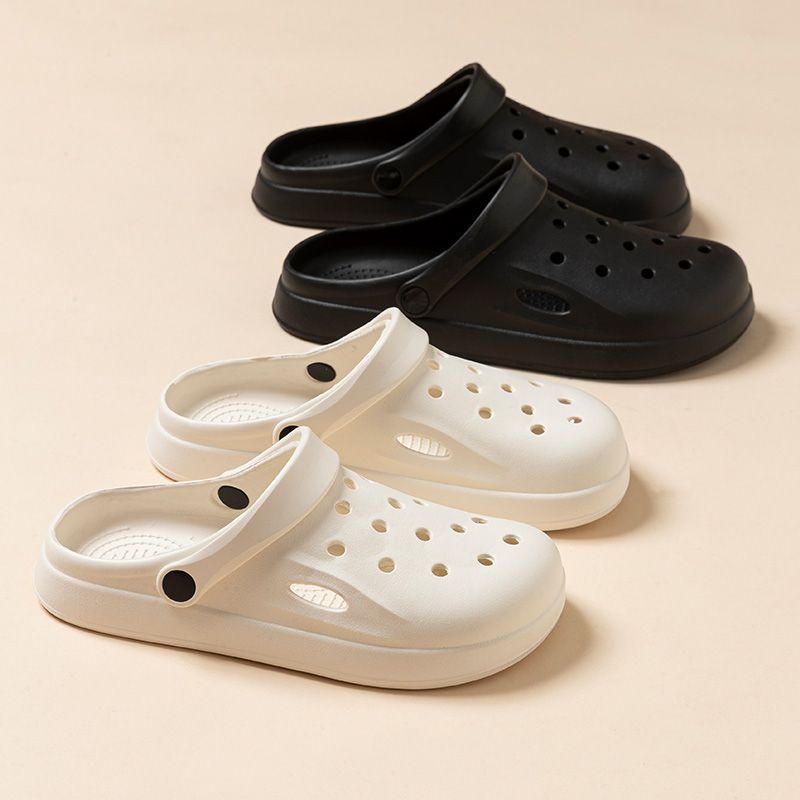 Eva New Style Cave Shoes Thick Sole Baotou Beach Shoes Summer New Style Outfit Household Indoor Sandals and Slippers for Women