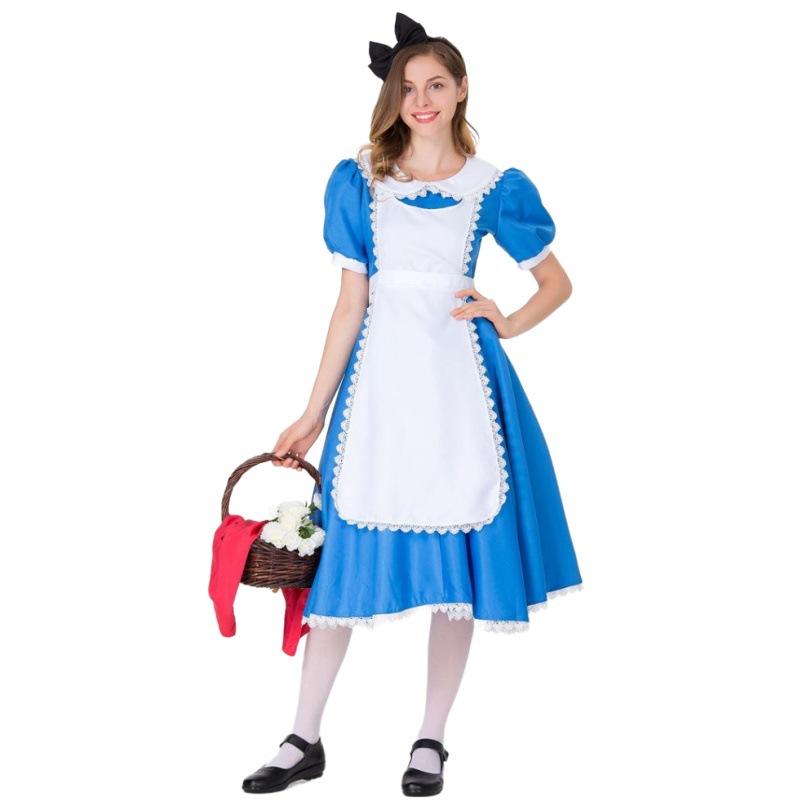 Picture of Foreign Trade European and American Women's Dress Halloween Cos Costume Alice Maid Costume Stage Performance Costume Women's Clothing