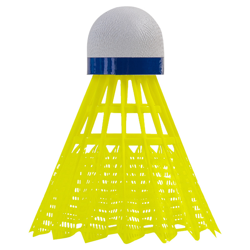 Picture of Deli F2212 Anginette Badminton 6 Pack Nylon Color Training Badminton (White + Yellow)