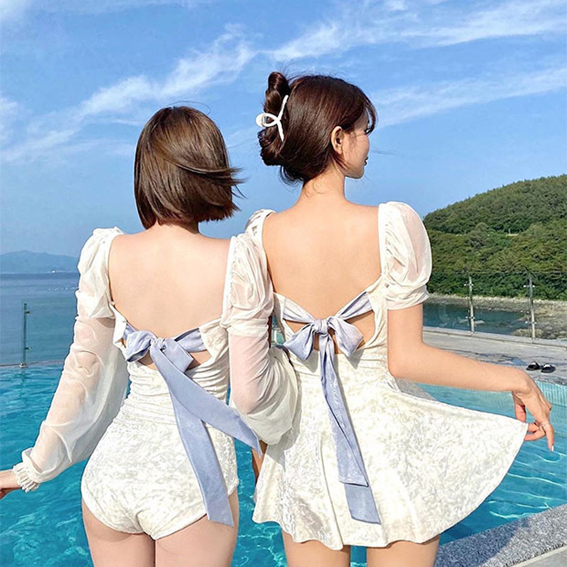 Fairy Japanese Swimsuit with Backless Ribbon Skirt Swimsuit Lori Girl Swimsuit Hot Spring